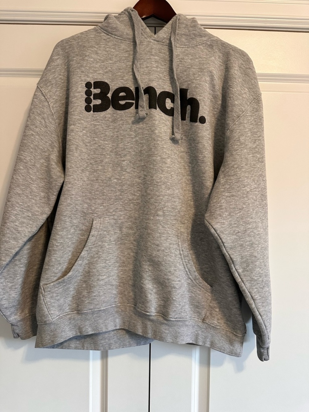 Men’s Bench Gray Hoodie with Black Logo